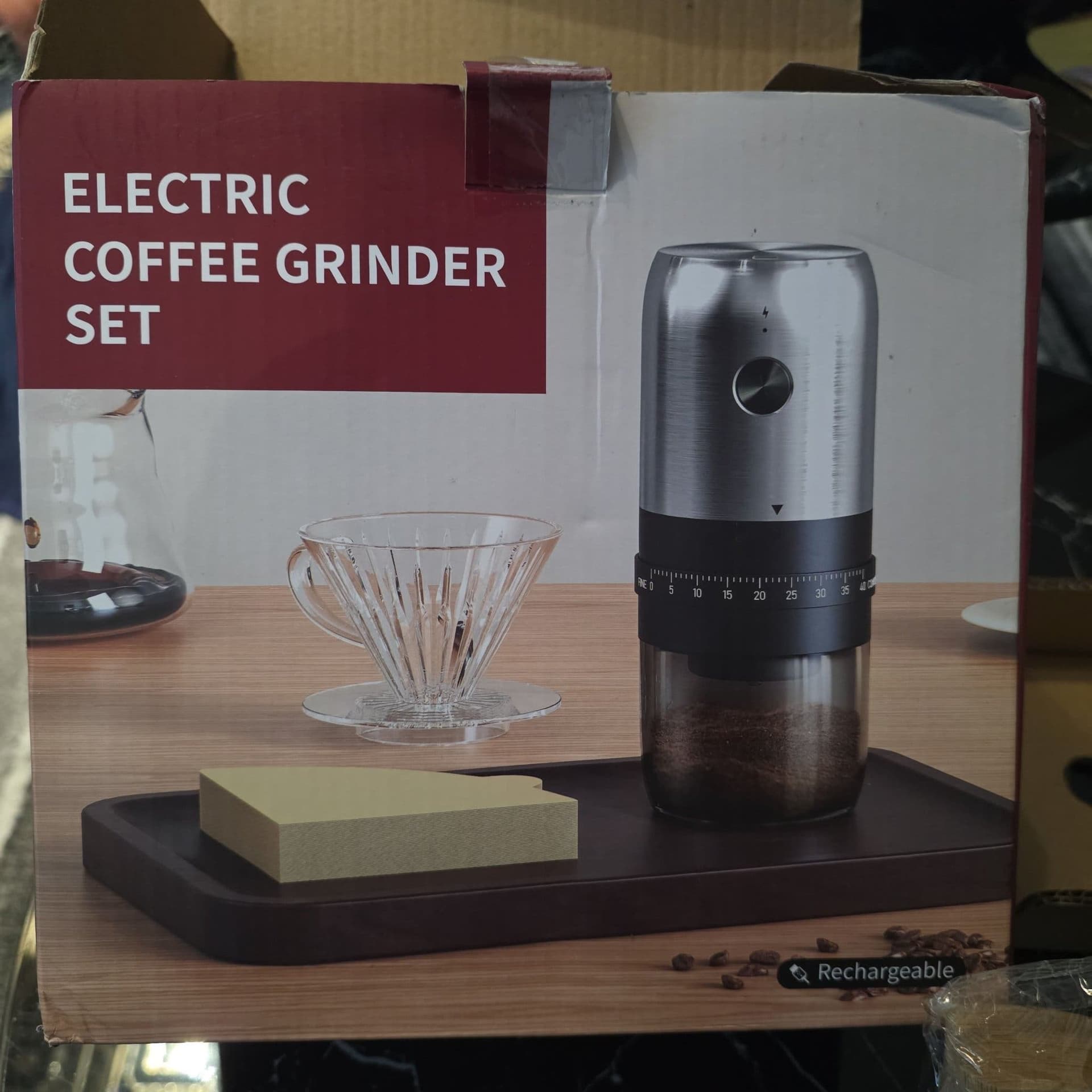 Elektrisk kaffekvarnset