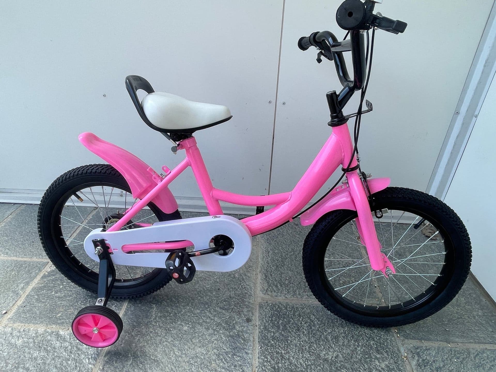 Pink Children's Bicycle with Training Wheels 16’’