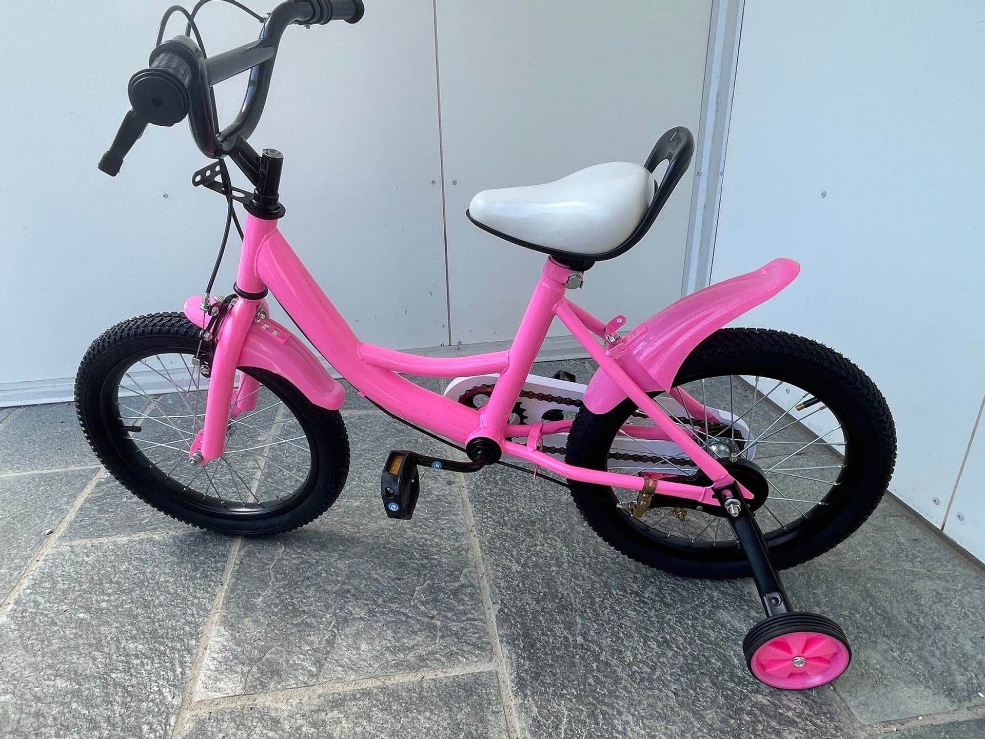 Pink Children's Bicycle with Training Wheels 16’’