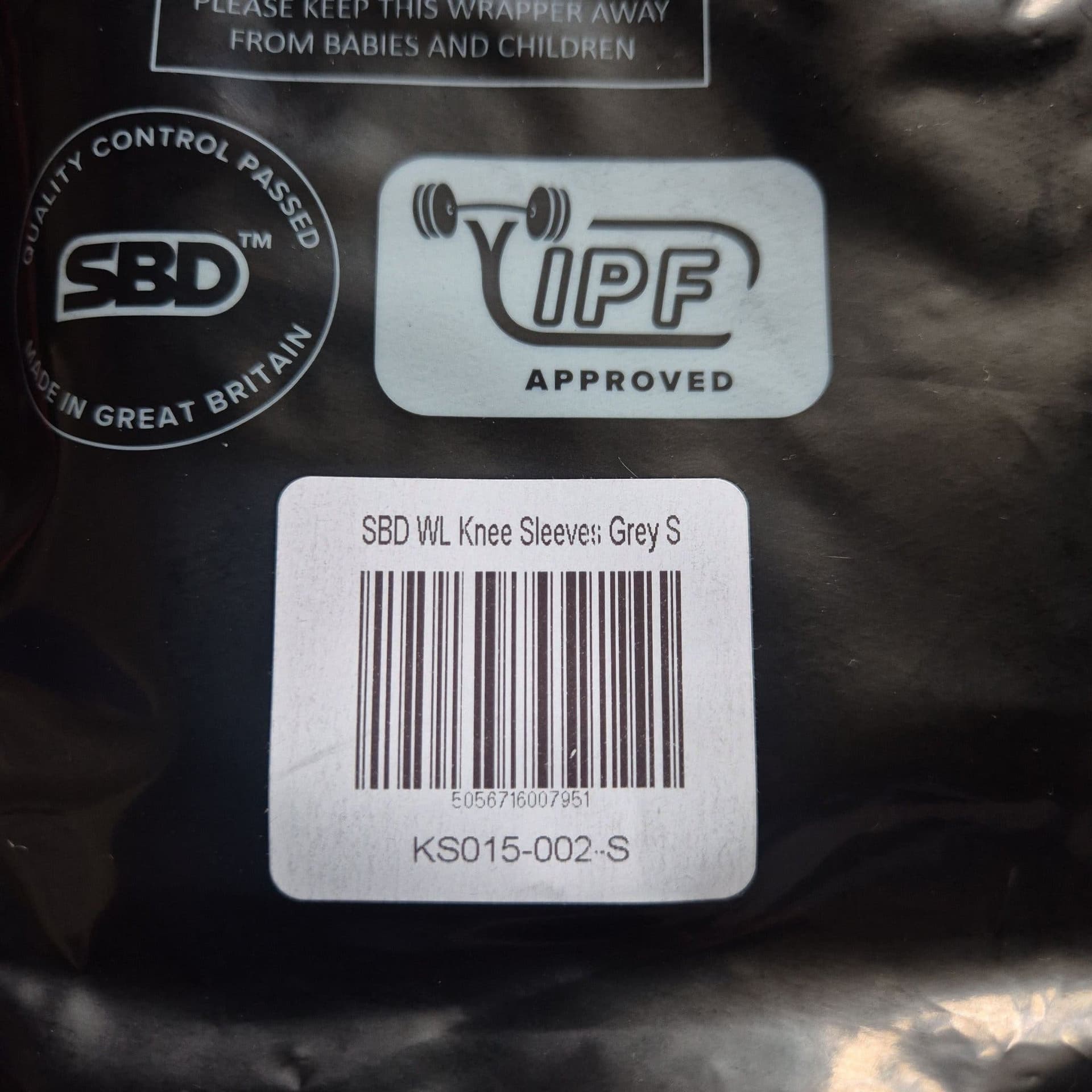 SBD WL Knäskydd, Grå, Storlek S