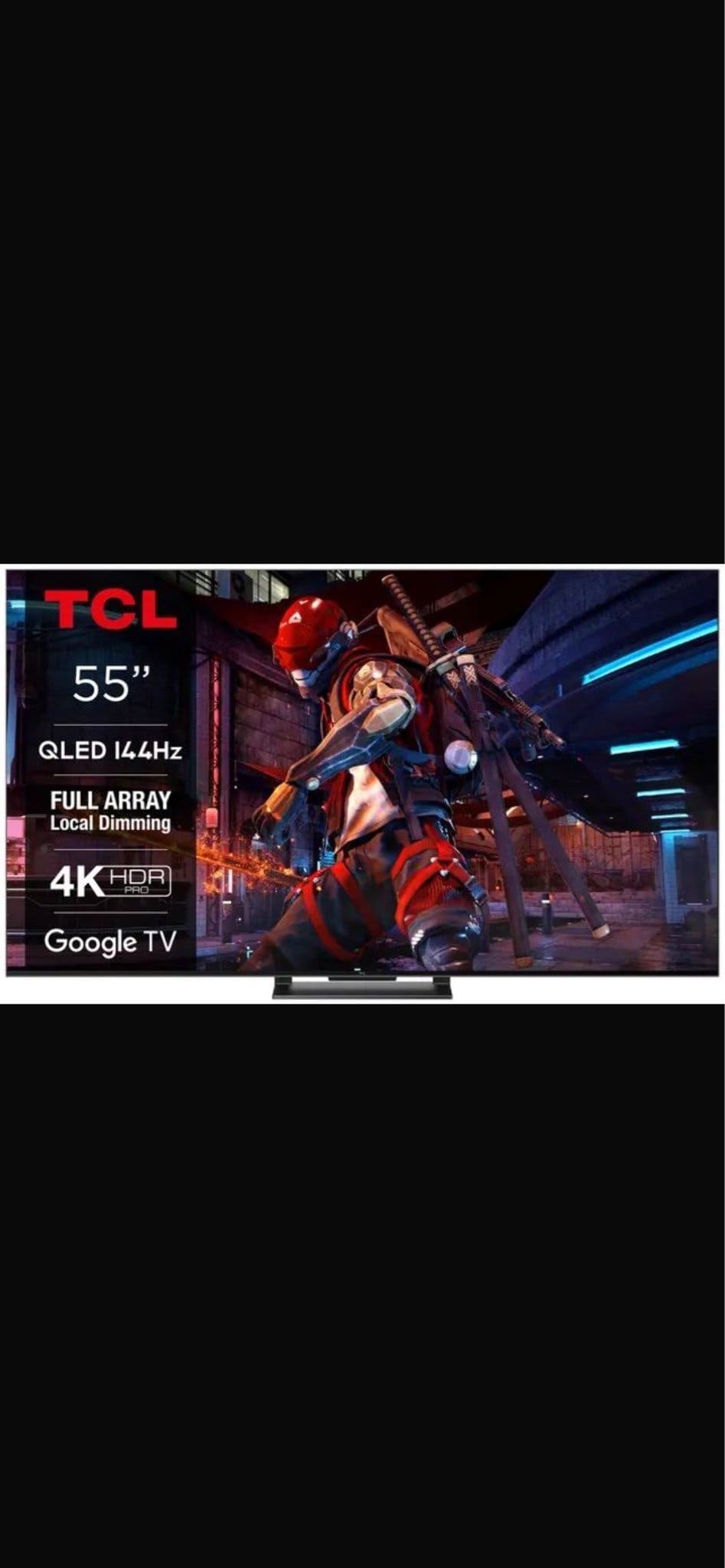 TCL 55" QLED870 4K Smart TV – 144Hz Gaming-TV i nyskick / garanti 08.2027