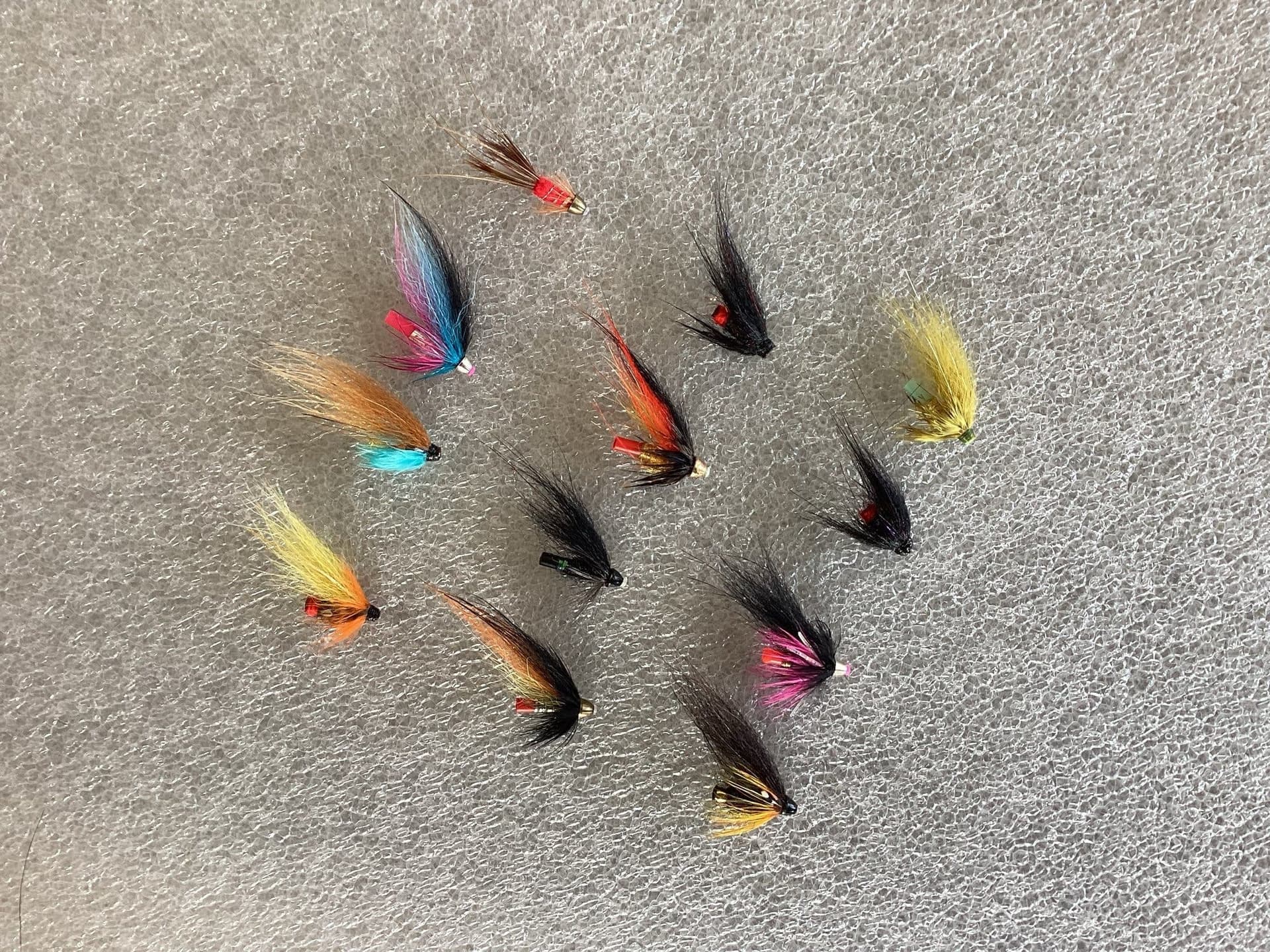 Fiskeflugor/streamers i blandade färger