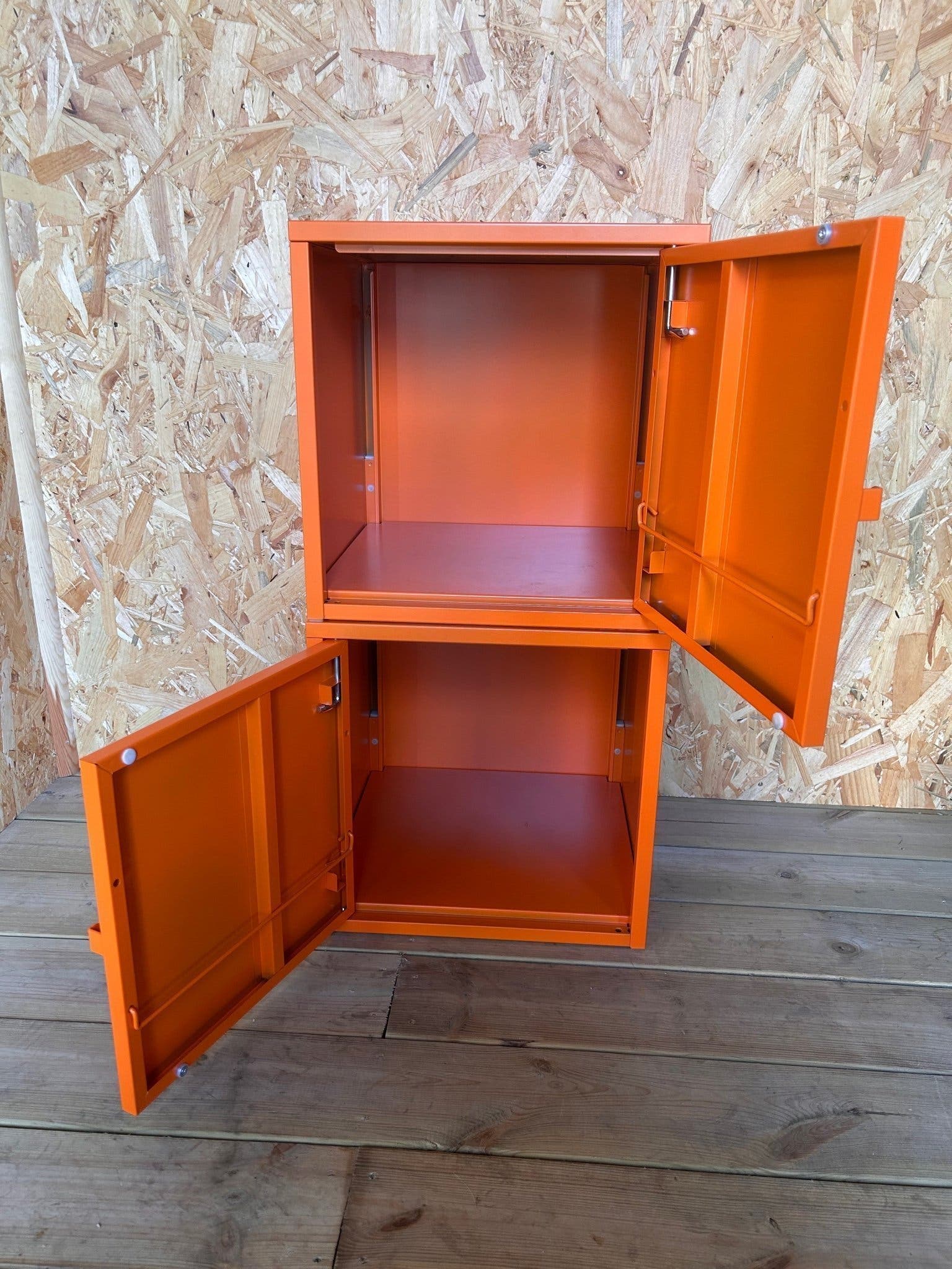 Ikea stålskåp orange