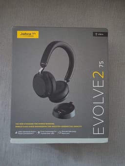 Jabra Evolve2 75 Trådlösa Hörlurar med Laddningsstation