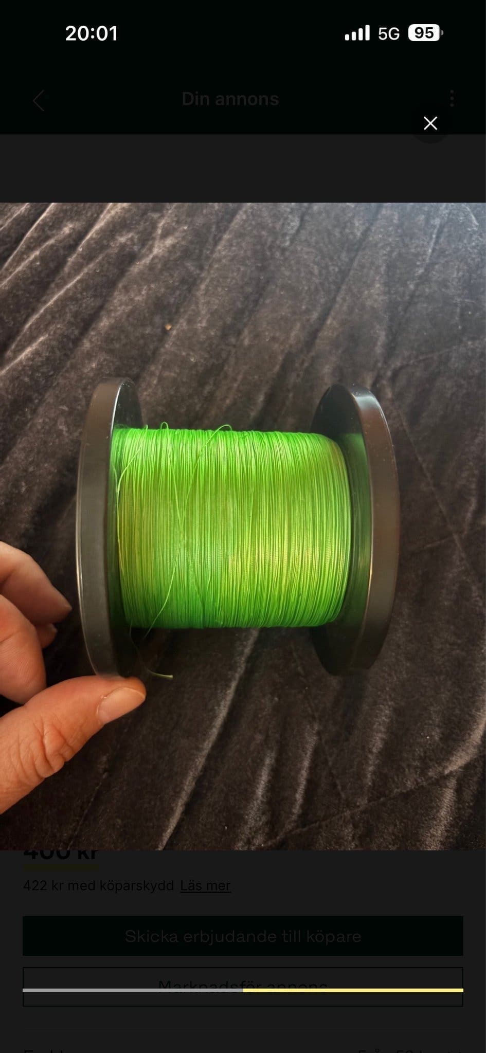 Yacuma Braid X8 flätlina 0,16 mm 28 lb grön