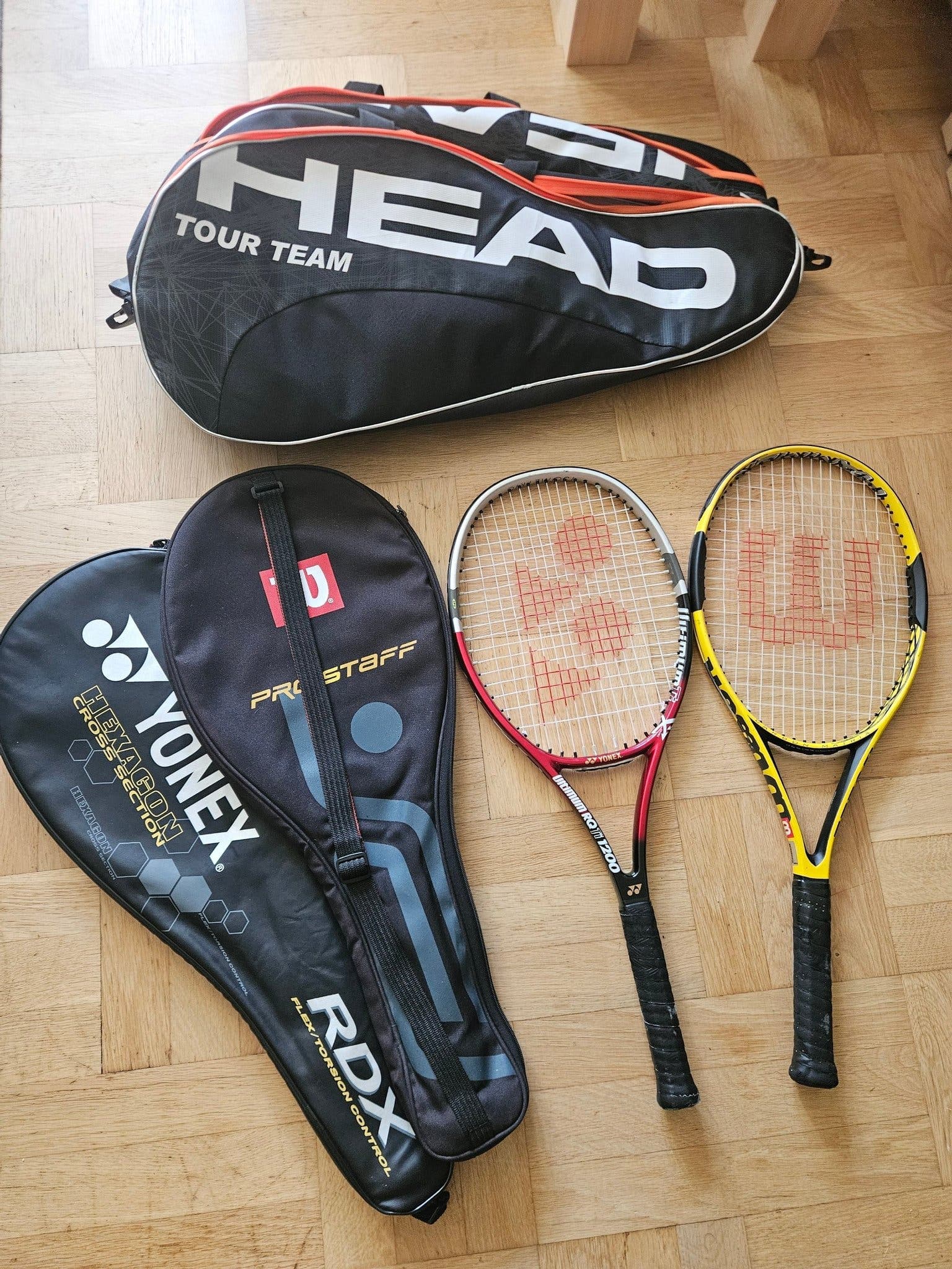Tennisracketar med väska - Wilson, Yonex, Head