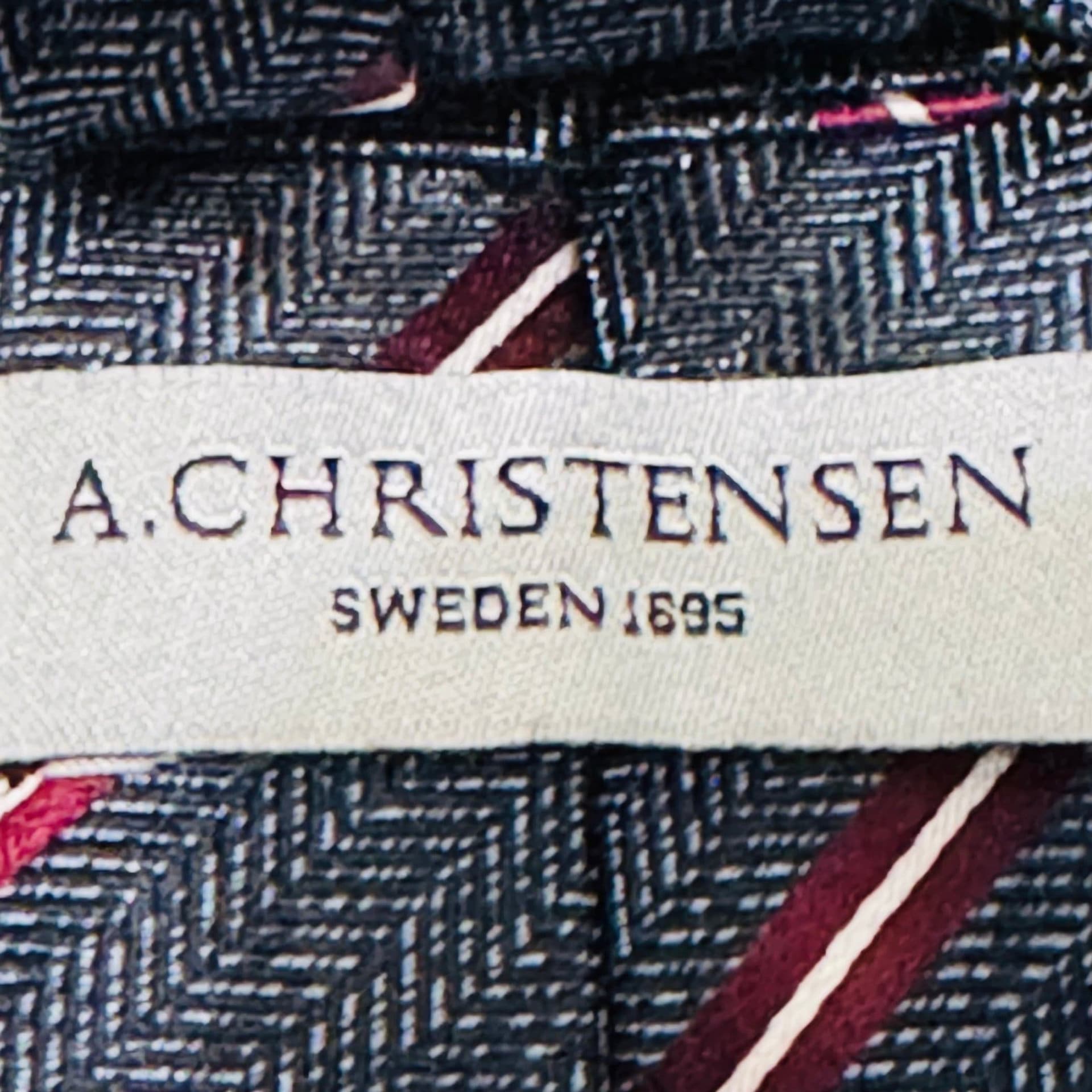 A. Christensen blå slips