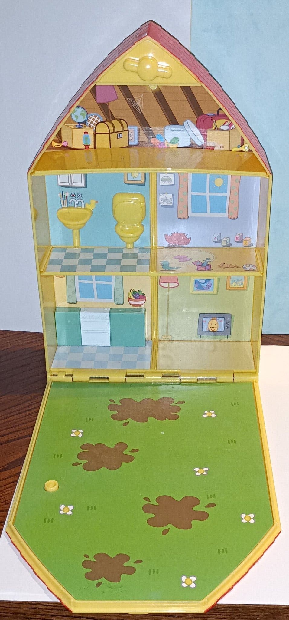 Peppa Pig / Greta Gris / Lekset "Peppas Hus" / Ihopfällbart / KOMPLETT!
