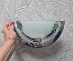 2 Vägglampor glas metall sänglampa art deco stil vintage retro lampa vägglampa