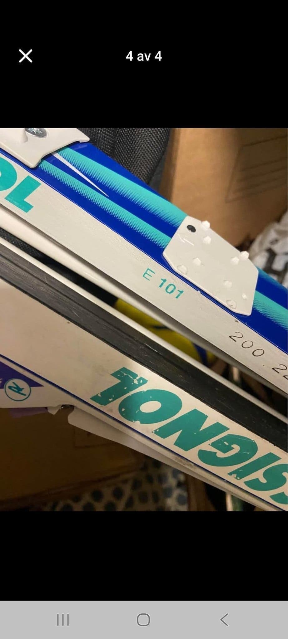 Längdskidor Equipe Delta Skidor 200cm med stavar