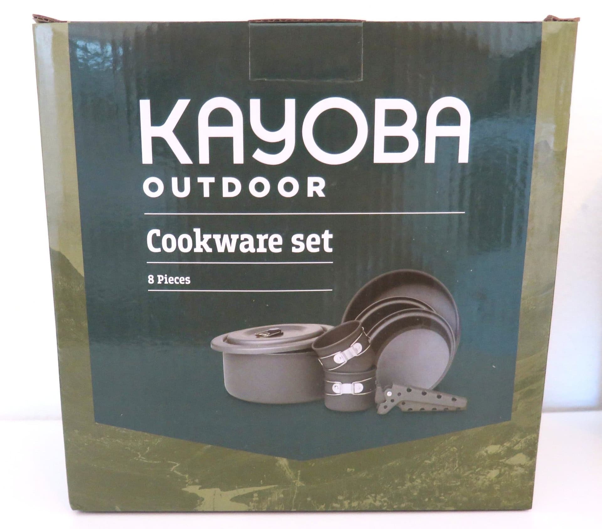 NYA CAMPINGPRYLAR KASTRULLSET 8 DELAR STEKPANNA TE/ KAFFEKANNA