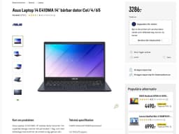 Asus Laptop 14 E410MA 14 tum bärbar dator