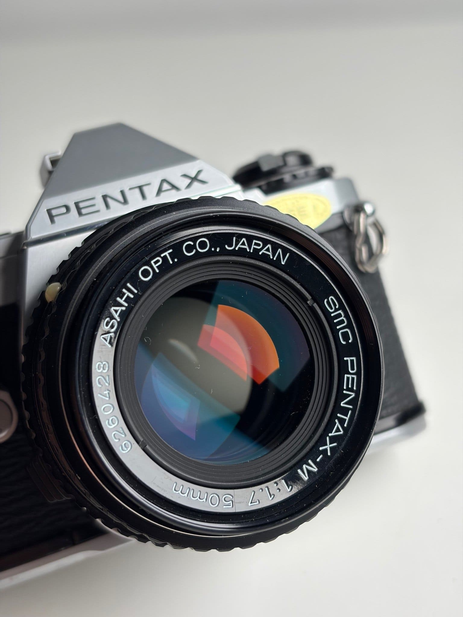 Pentax ME Super systemkamera med 50mm f1.7 objektiv