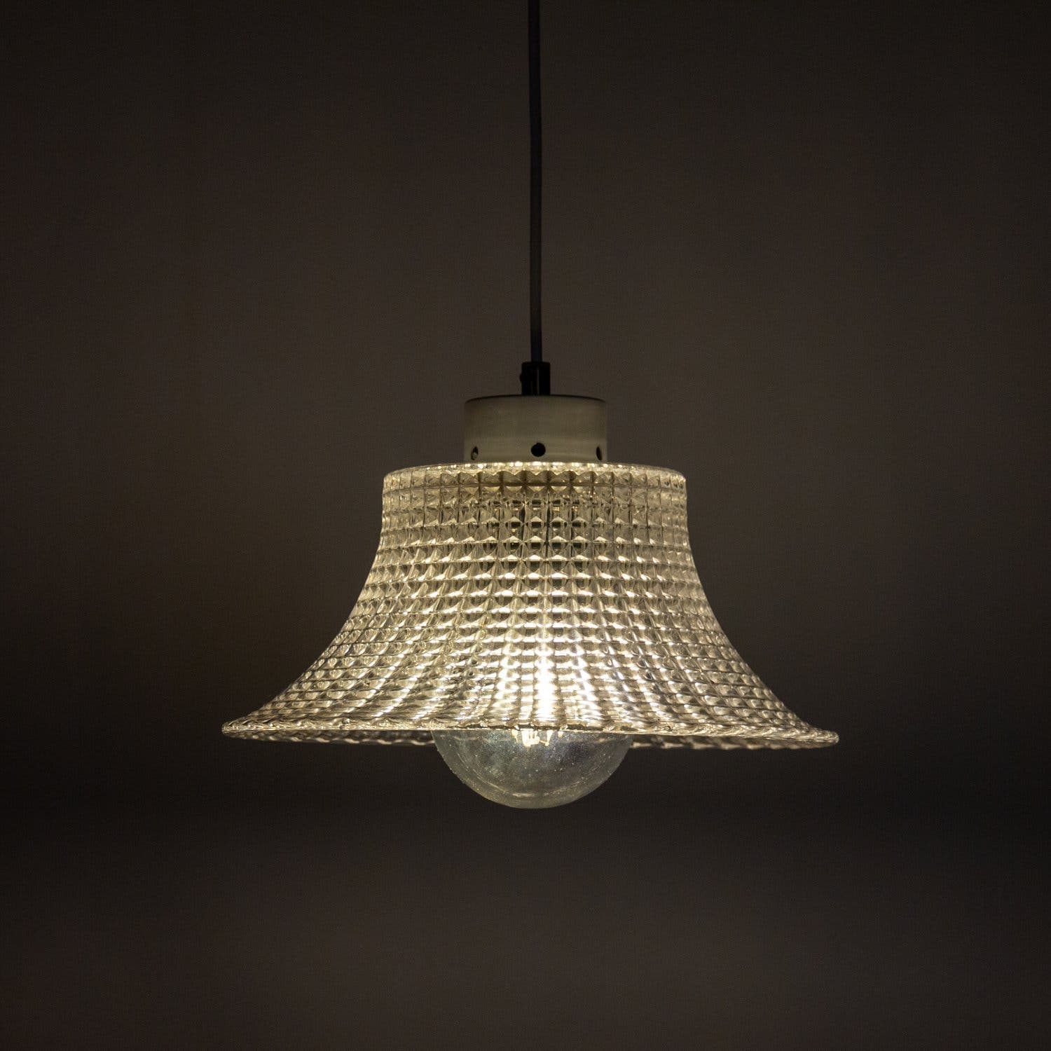 Takpendel Orrefors kristallglas, Design Carl Fagerlund, 1960-tal