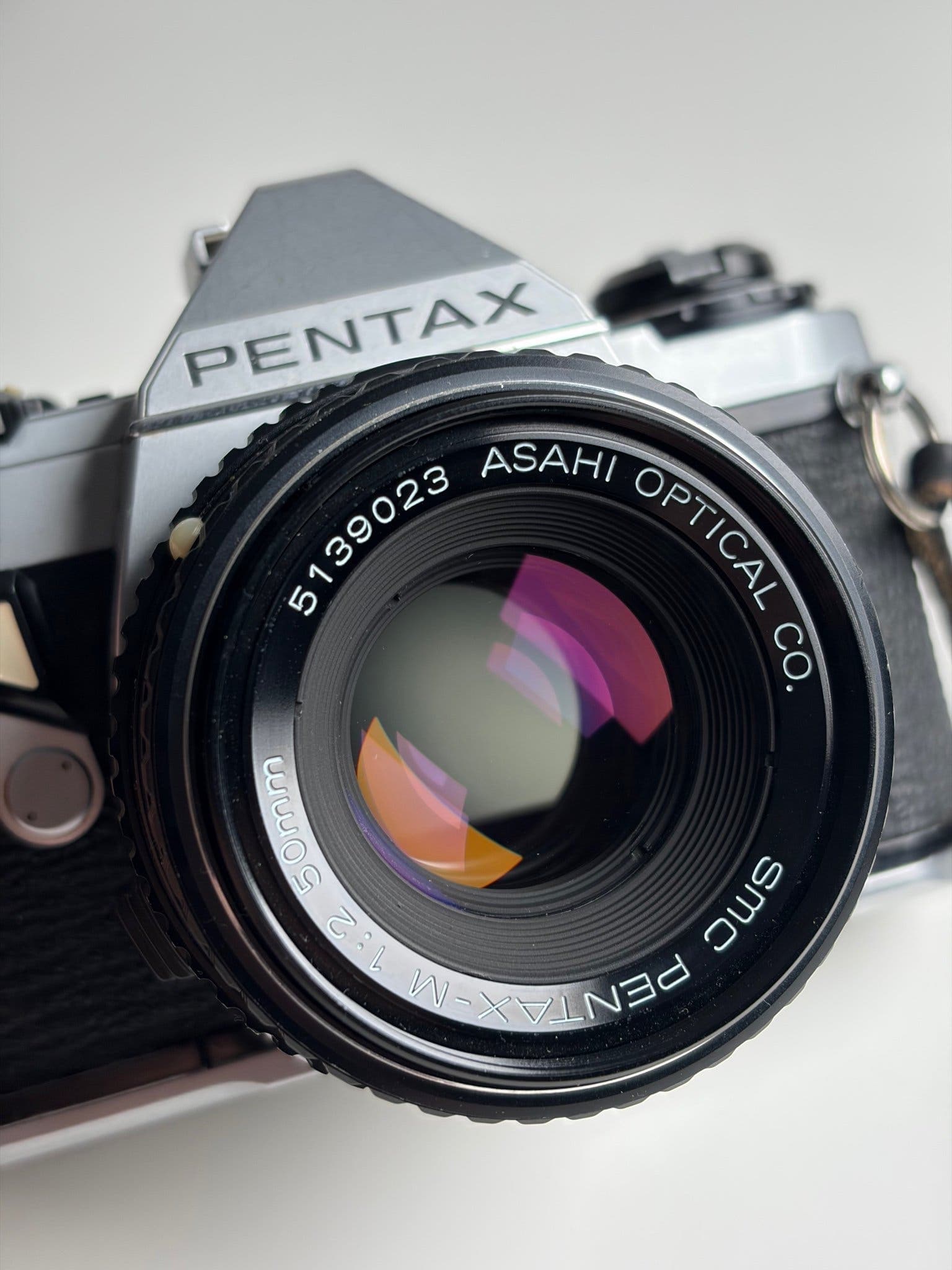 Pentax ME Super systemkamera med 50mm f2 objektiv