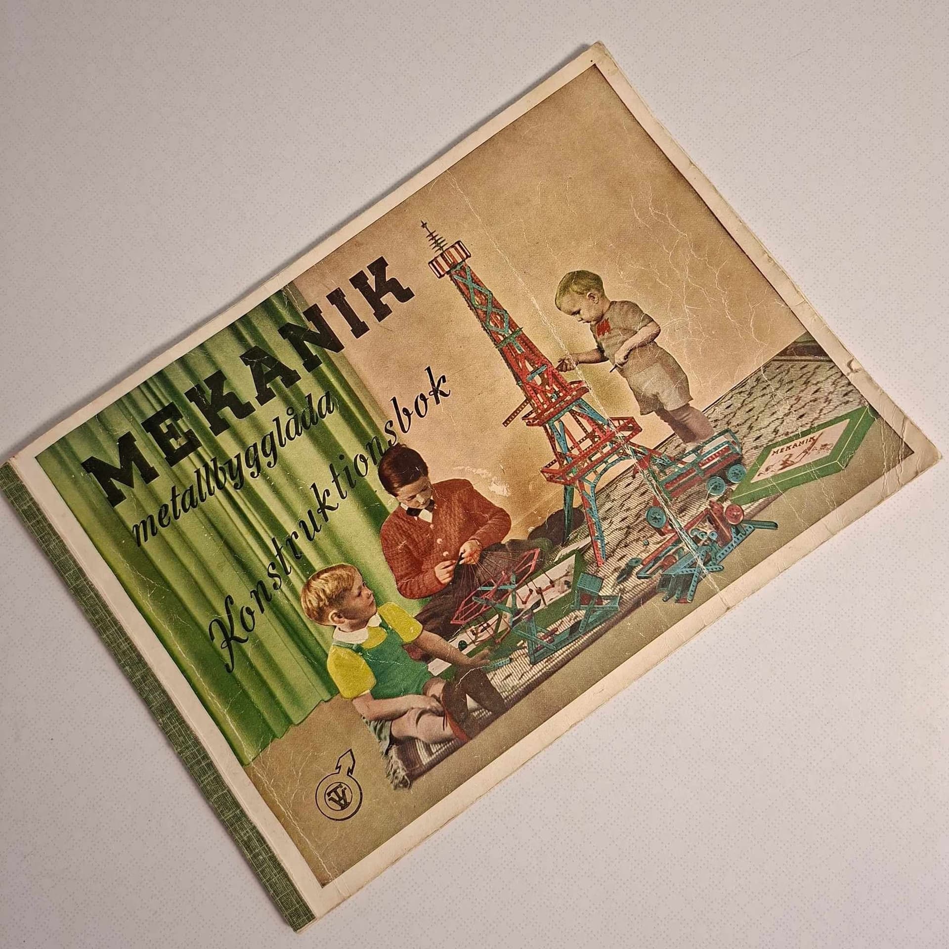 Konstruktionsbok MEKANIK metallbygglåda – Hedbergs Verkstäder Osby 1948 VINTAGE