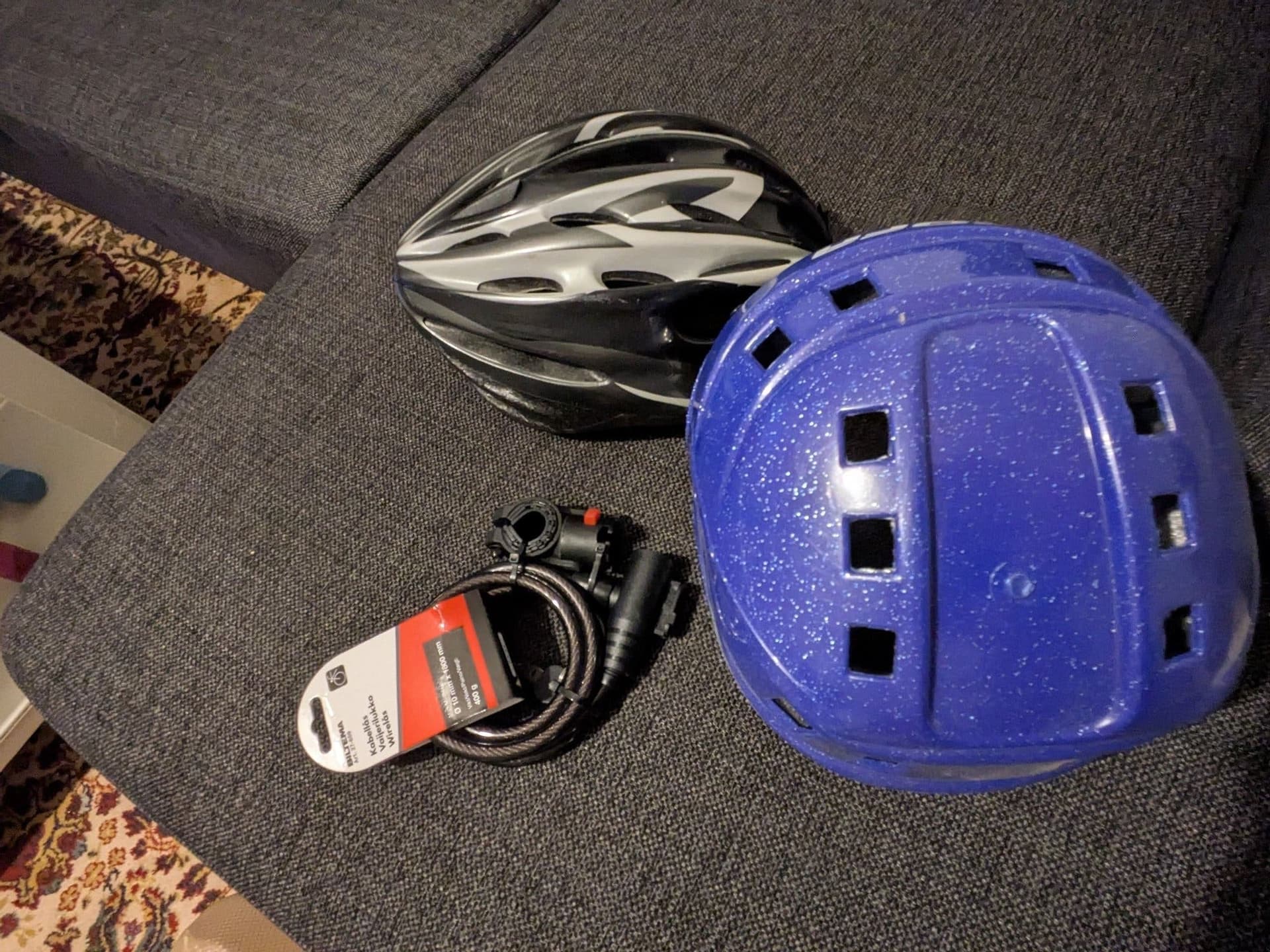 Cykelhjälmar och cykellås