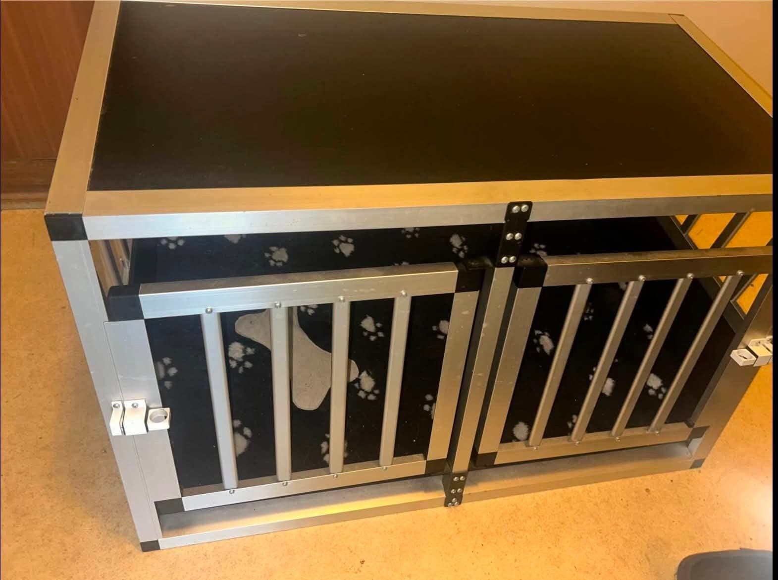 Hundbur aluminium Vida XL