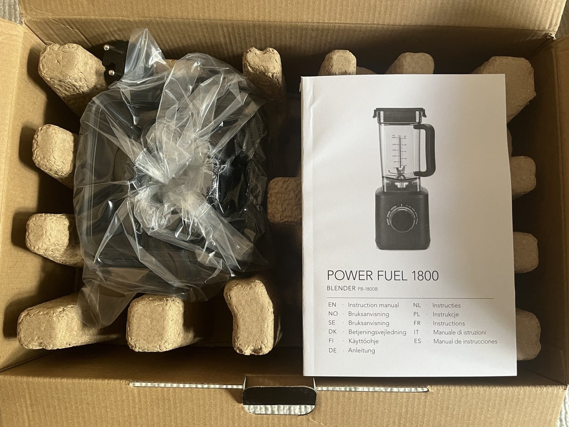 Wilfa Power Fuel 1800 Blender PB-1800B - 5 års garanti