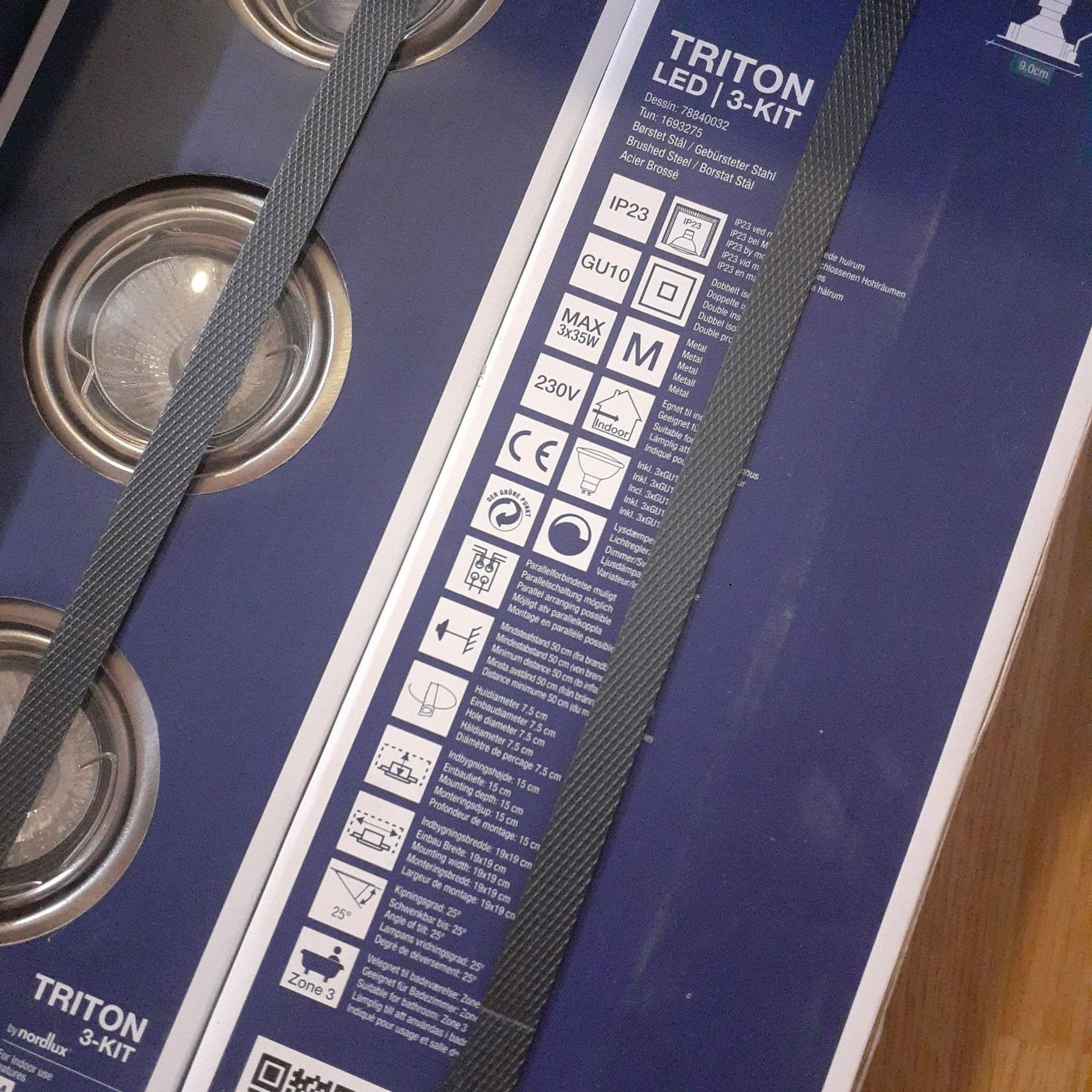 Nordlux Triton LED 3-kit spotlights