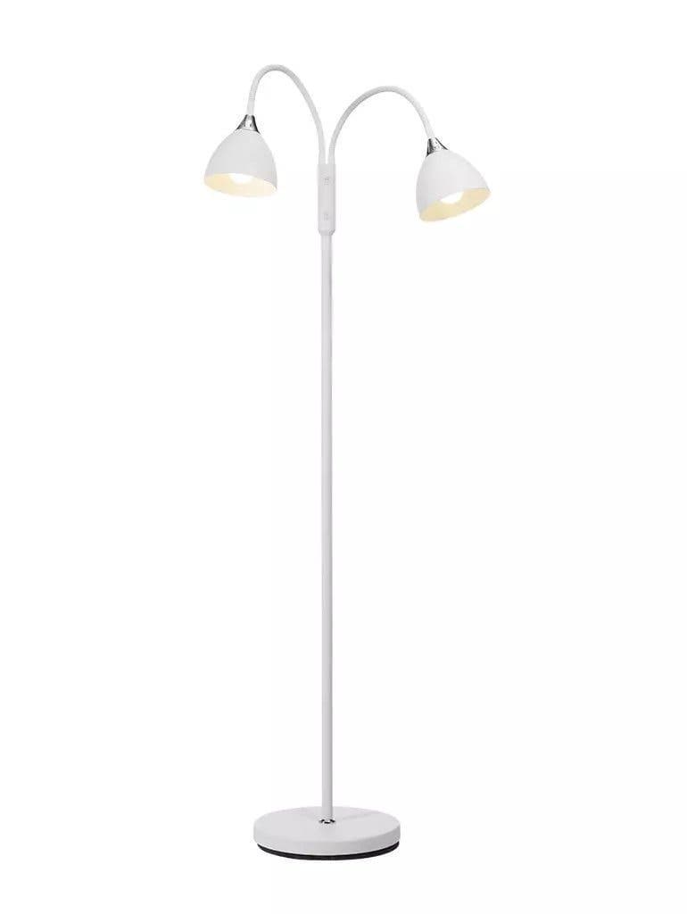 Golvlampa med två justerbara spotlights