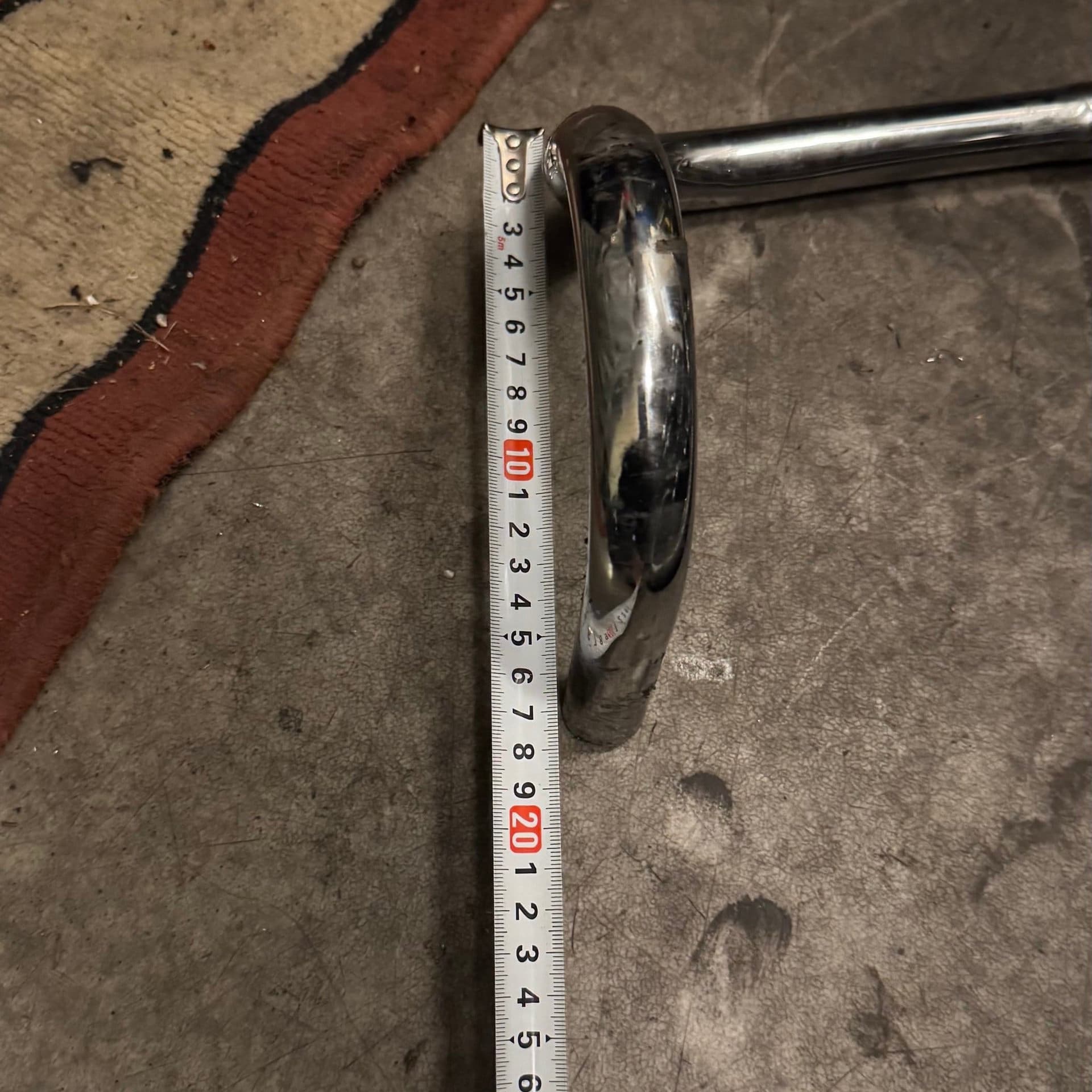 Cykelstyre / bockstyre. Krom. 41 cm