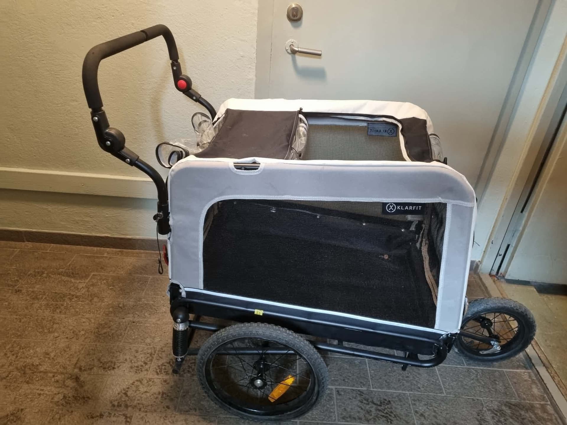 Klartfit cykel- och gångvagn för hundar upp till 40kg