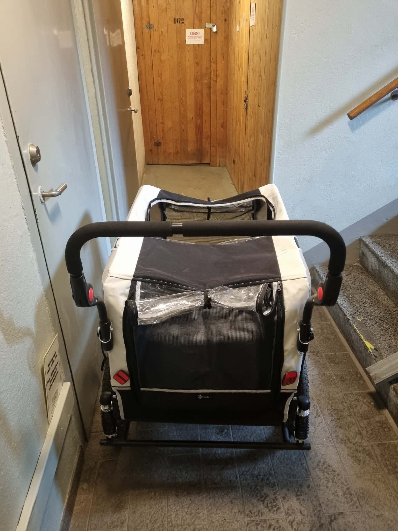 Klartfit cykel- och gångvagn för hundar upp till 40kg