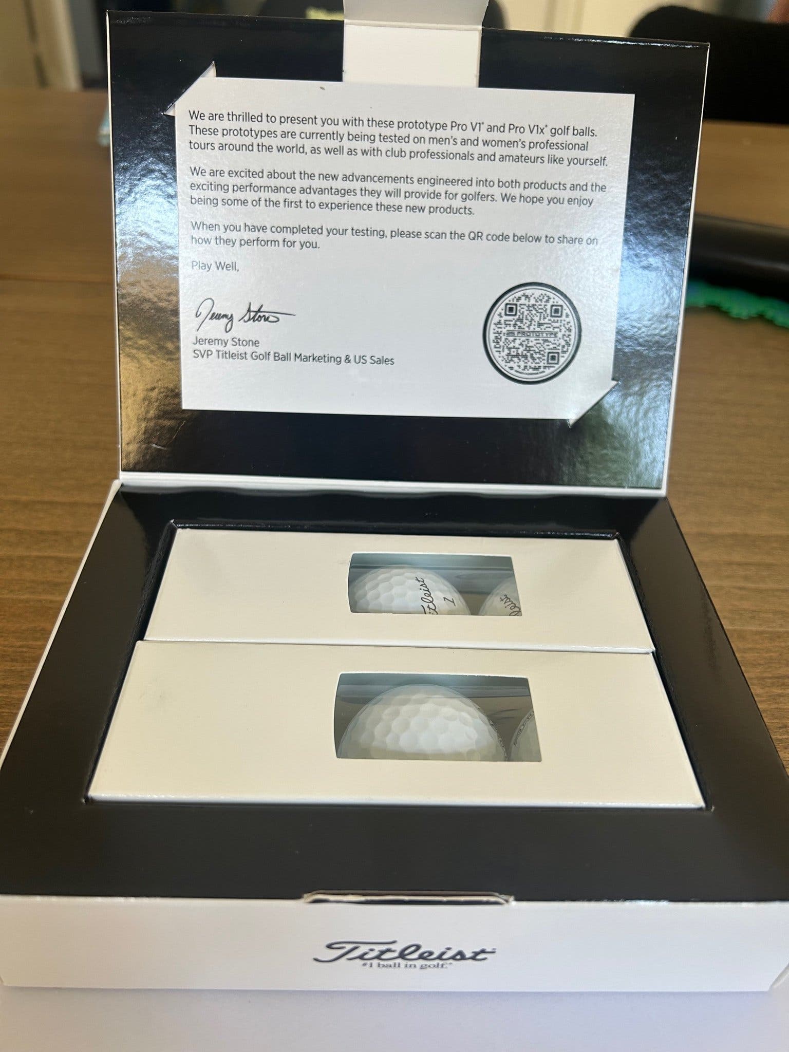 Titleist Prototype Pro V1 / Pro V1x Golfbollar – Testutgåva (6 bollar)