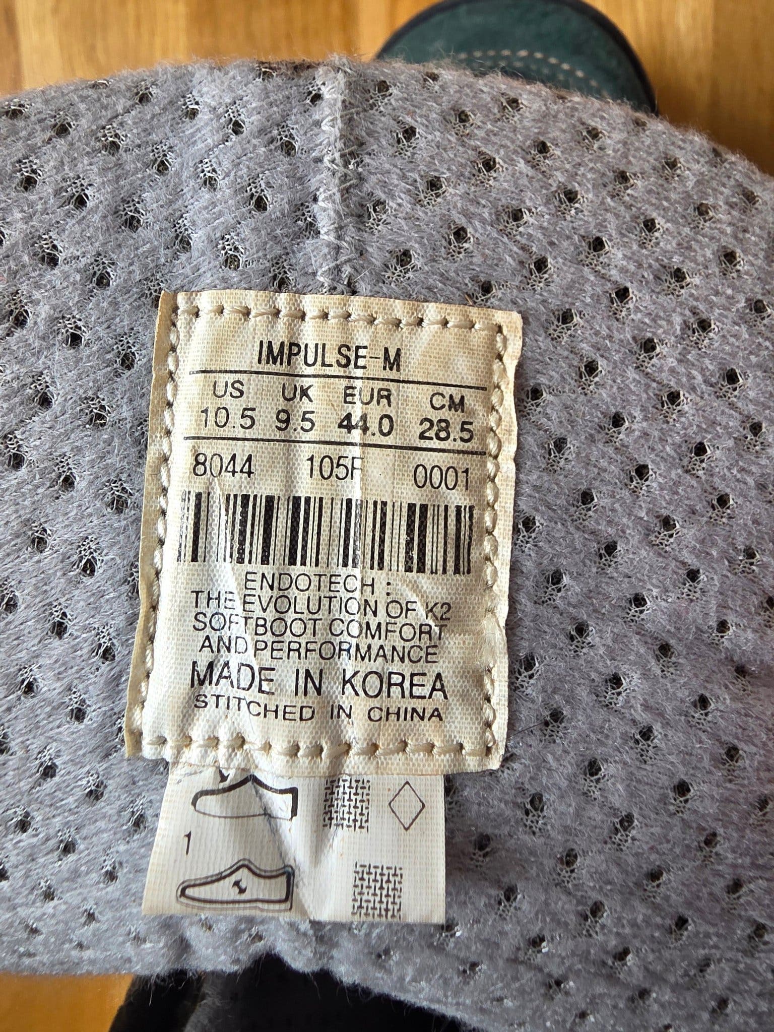 K2 Impulse M inlines, storlek 44