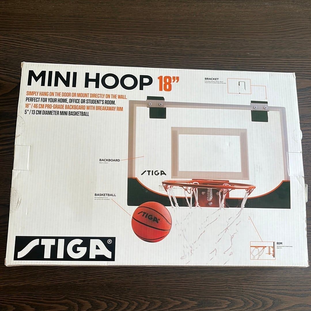STIGA Mini Basketkorg 18 tum med boll