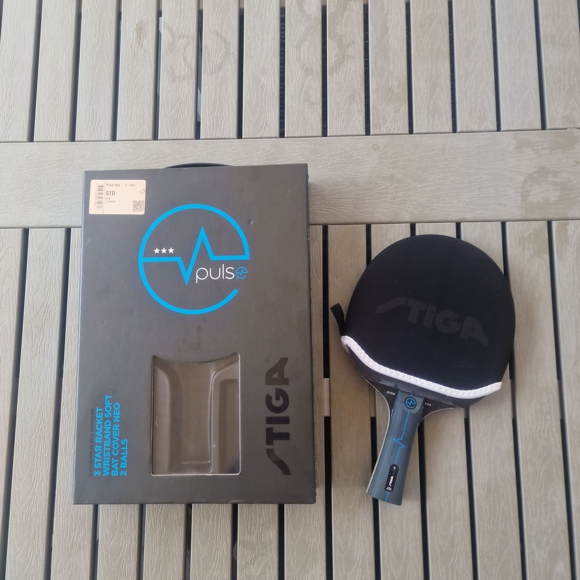 STIGA Pulse 3-stjärnigt bordtennisracketset