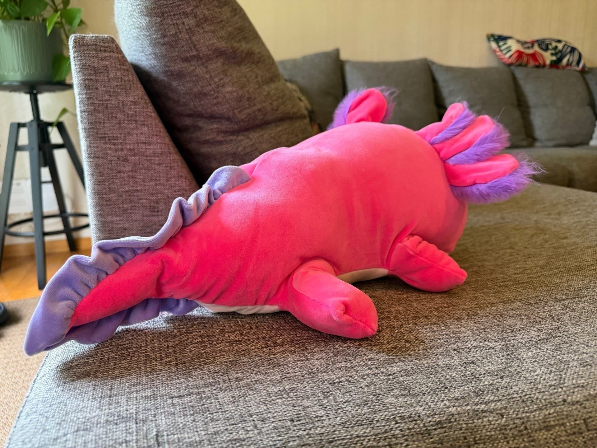 NY! Hug-a-Lumps gosedjur, Rosa Axolotl, 1.5 kg