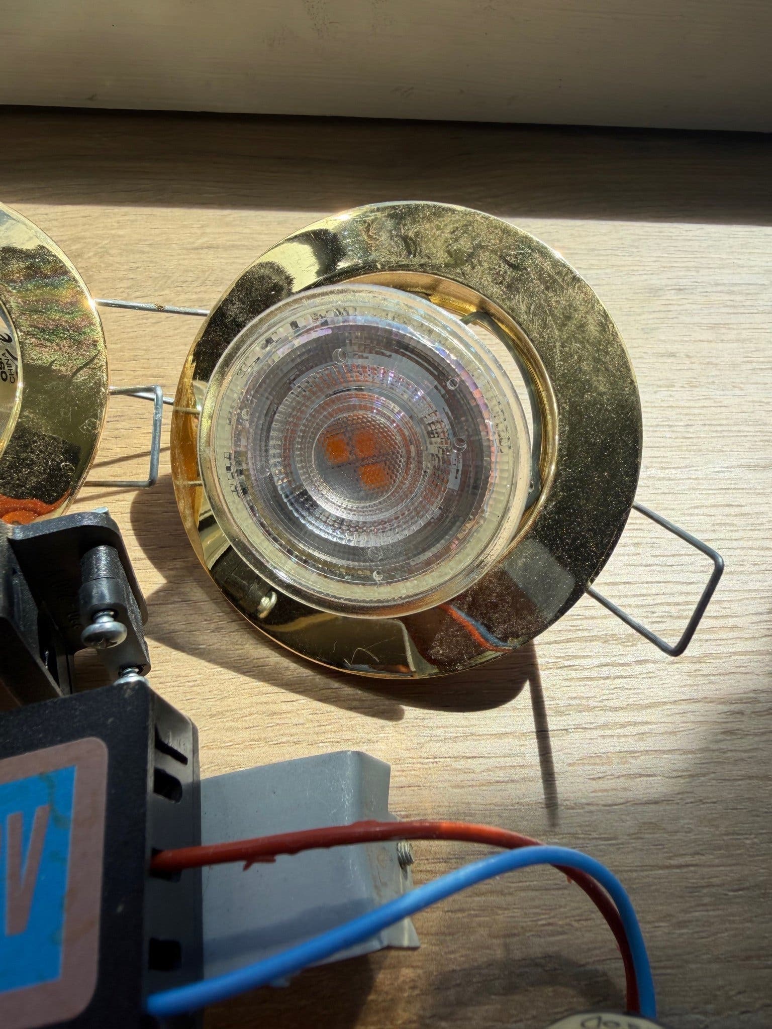 3 st LED-spotlights direkt ström 230volt