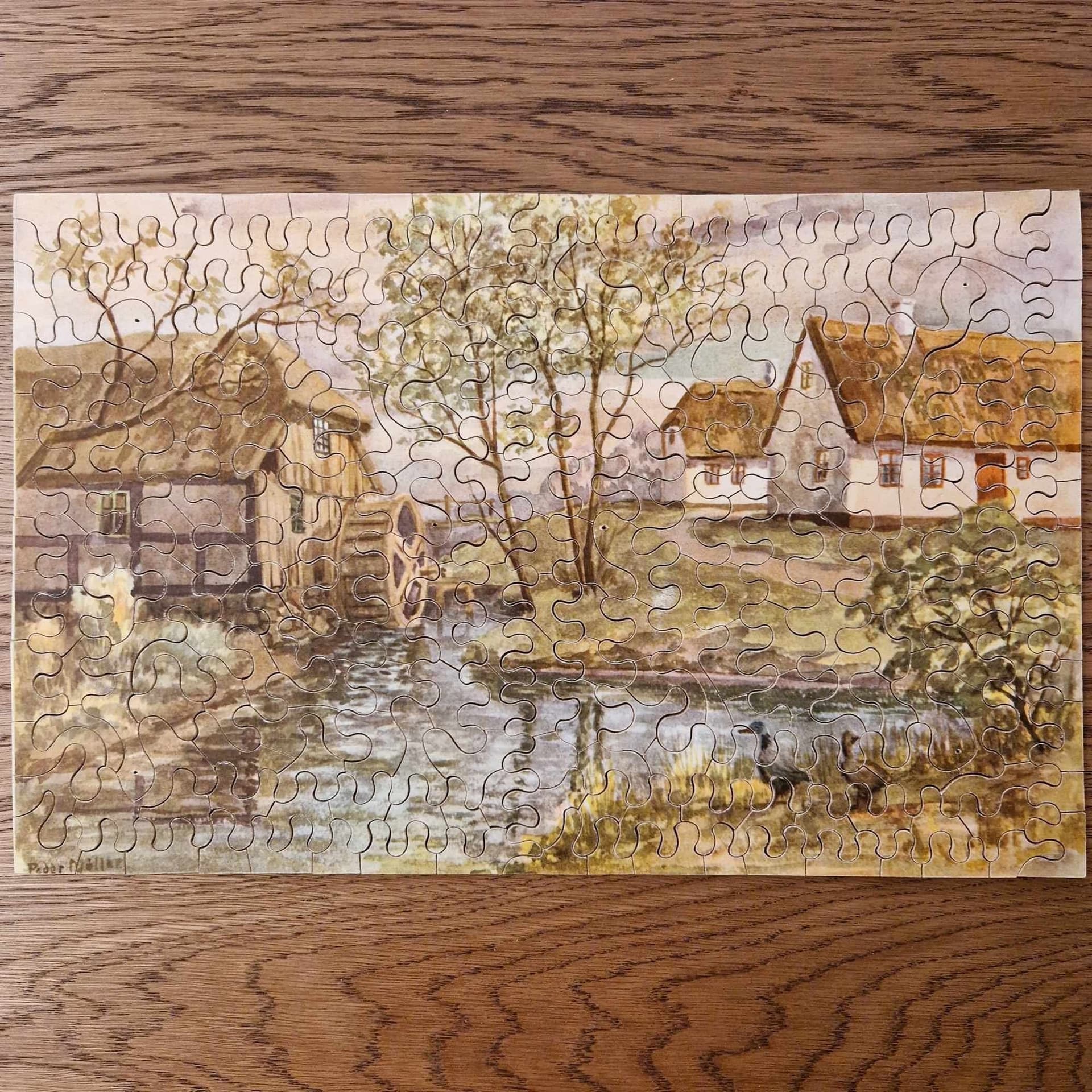 Vintage Hockums Specialpuzzle Vattenkvarnen 300-Piece Puzzle