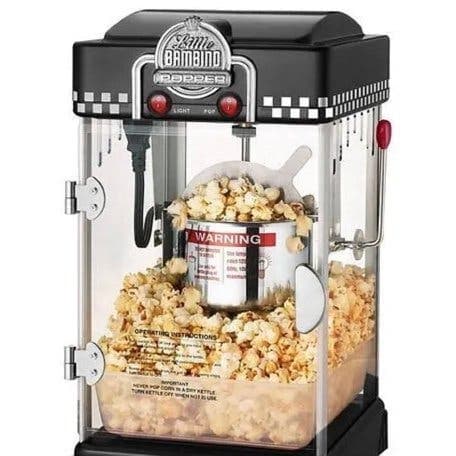 Little Bambino Popcornmaskin från Great Northern, helt ny i kartong!