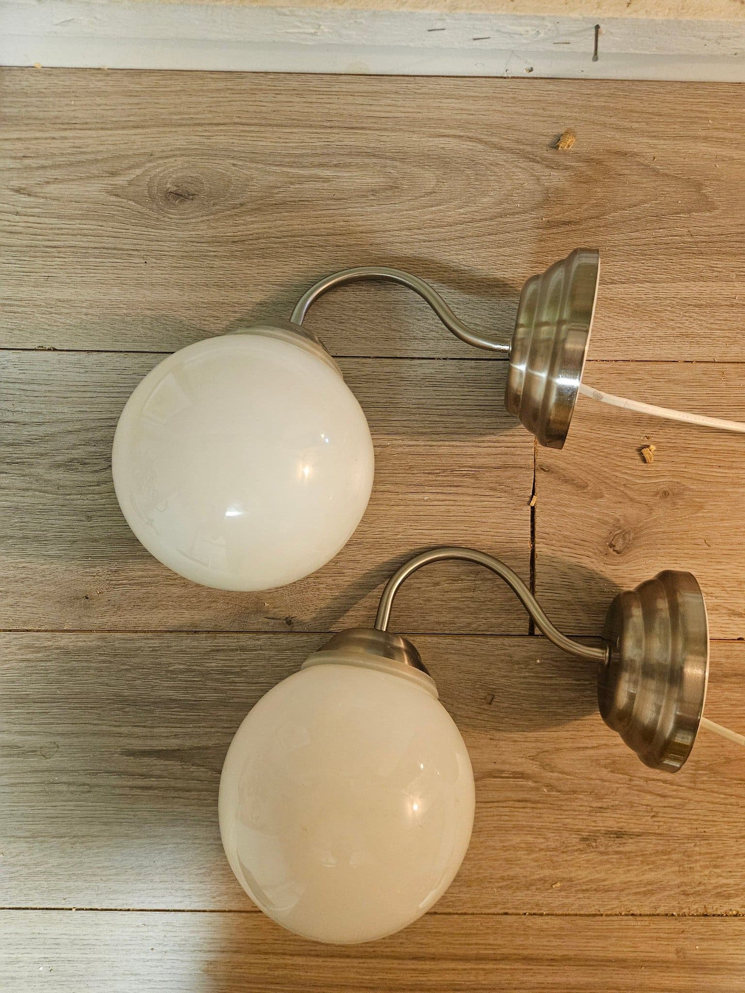 Paret Vägglampor Badrumslampa LILLHOLMEN IKEA Klotlampa Art Deco