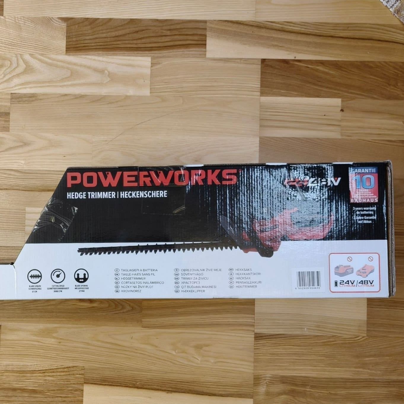 Ny oanvänd Powerworks P48HT 48V Häcksax