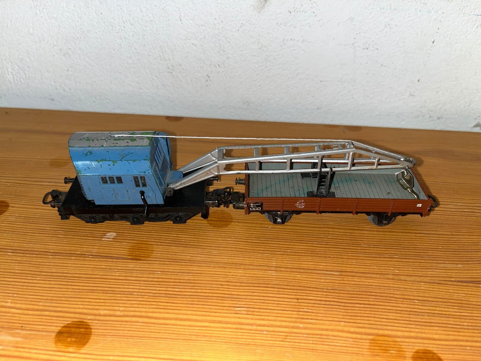 Märklin 4611 Kranvagn och flakvagn, Fint skick