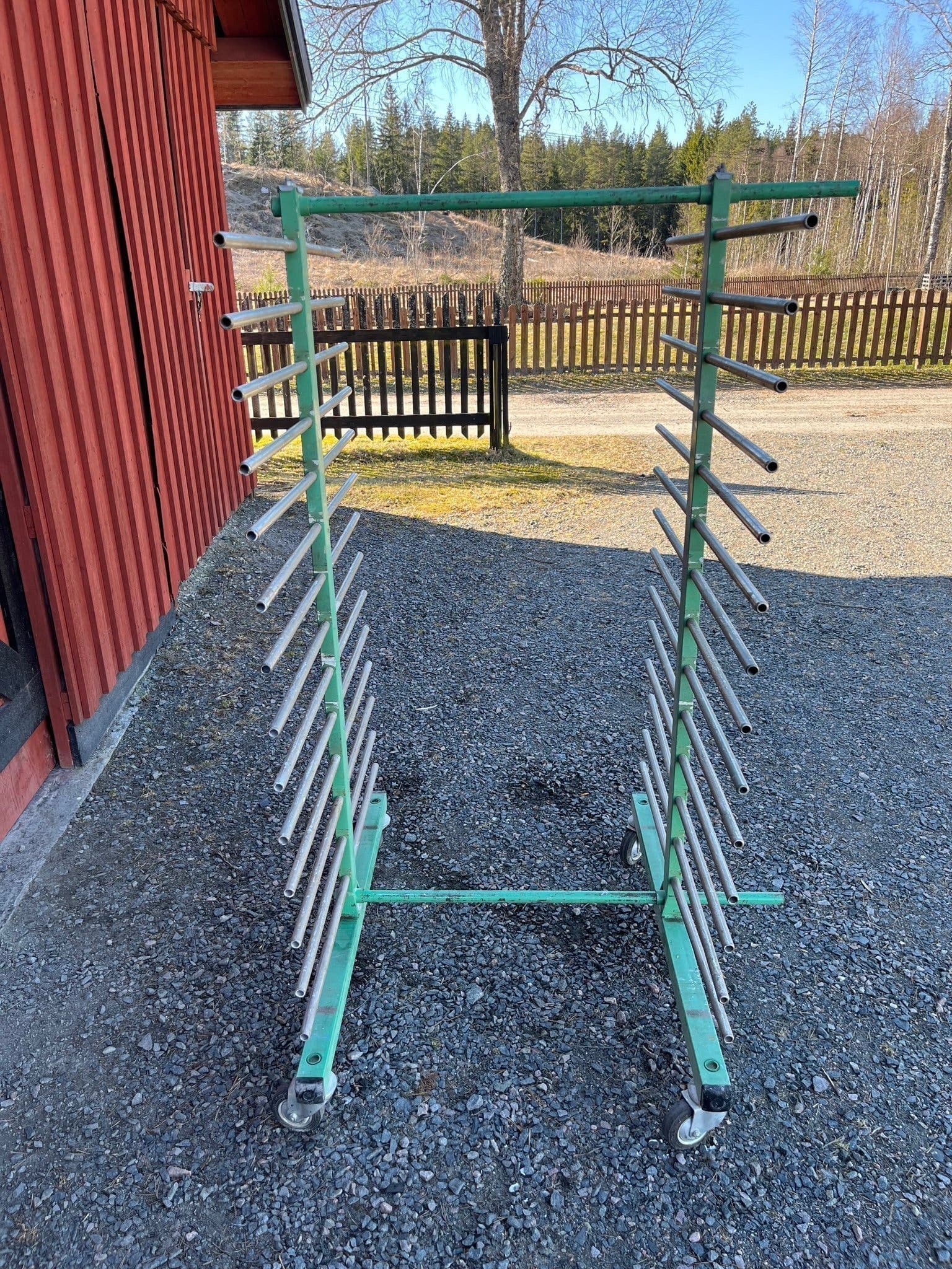 Dubbel siding Torkställ för plankor och skivor mm