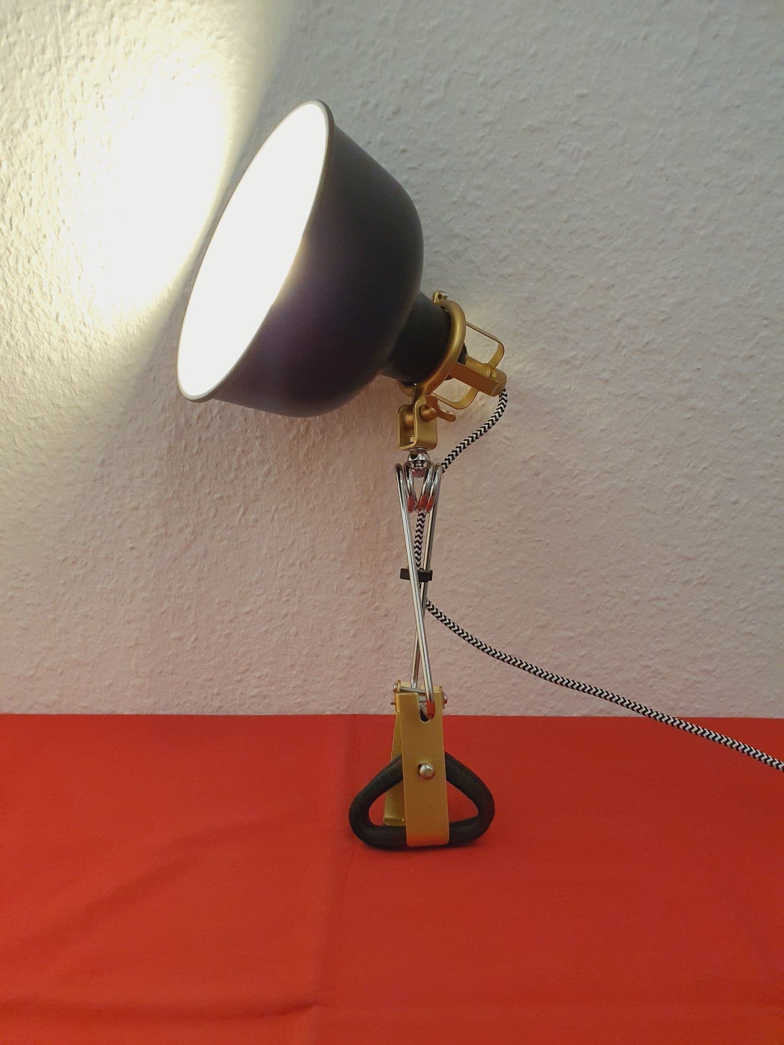 IKEA SVALLET Klämlampa Vägglamp svart