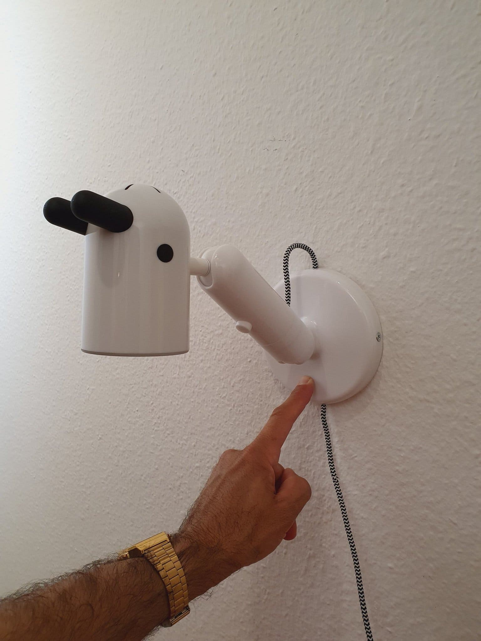 Vägglampa Bordslampa IKEA Snoopy lampa Sängla Böjbar lampa