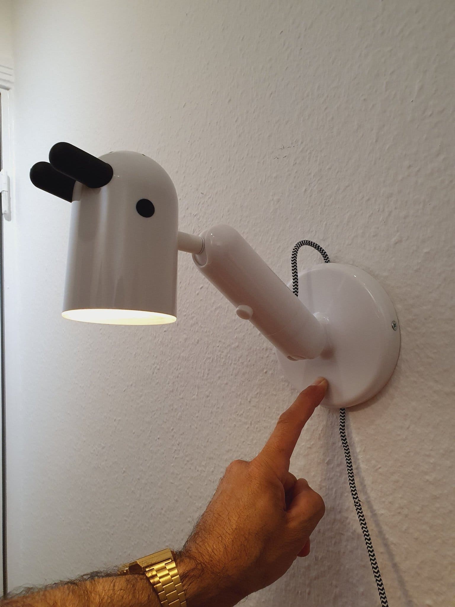 Vägglampa Bordslampa IKEA Snoopy lampa Sängla Böjbar lampa