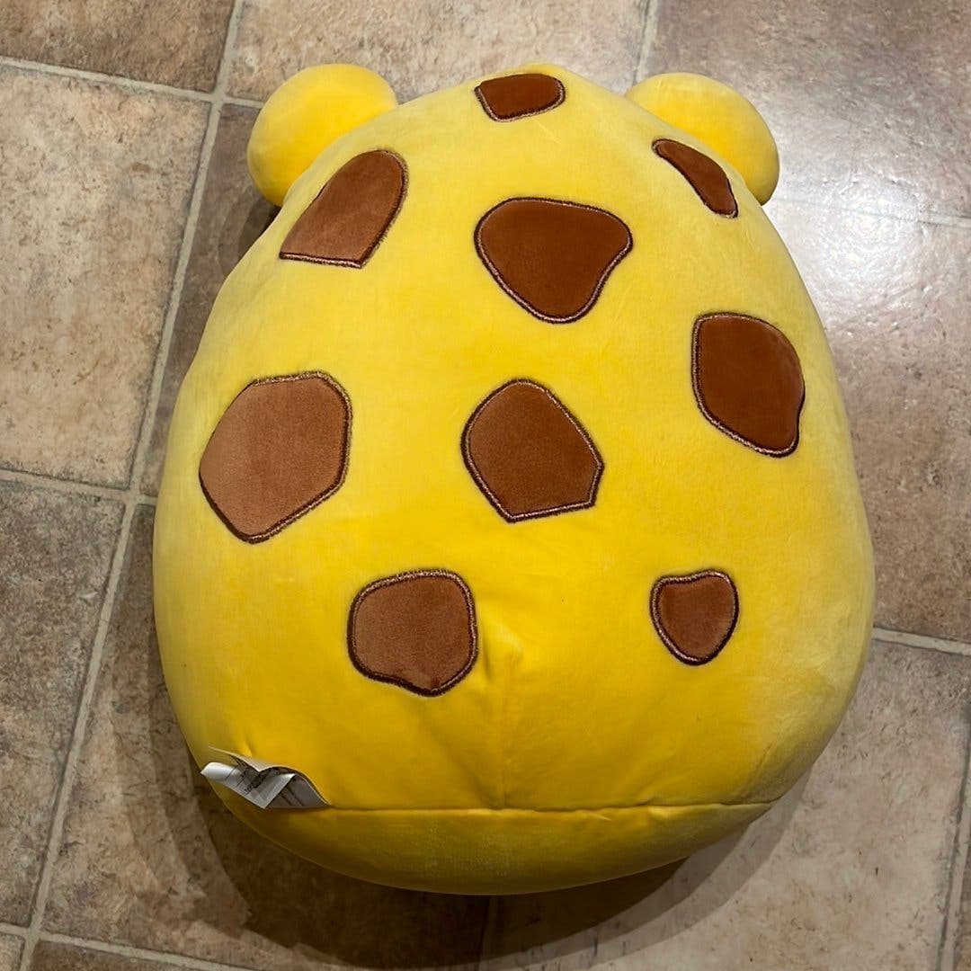 Squishmallows Grodan frog Leigh the yellow toad frog groda gul 30 cm