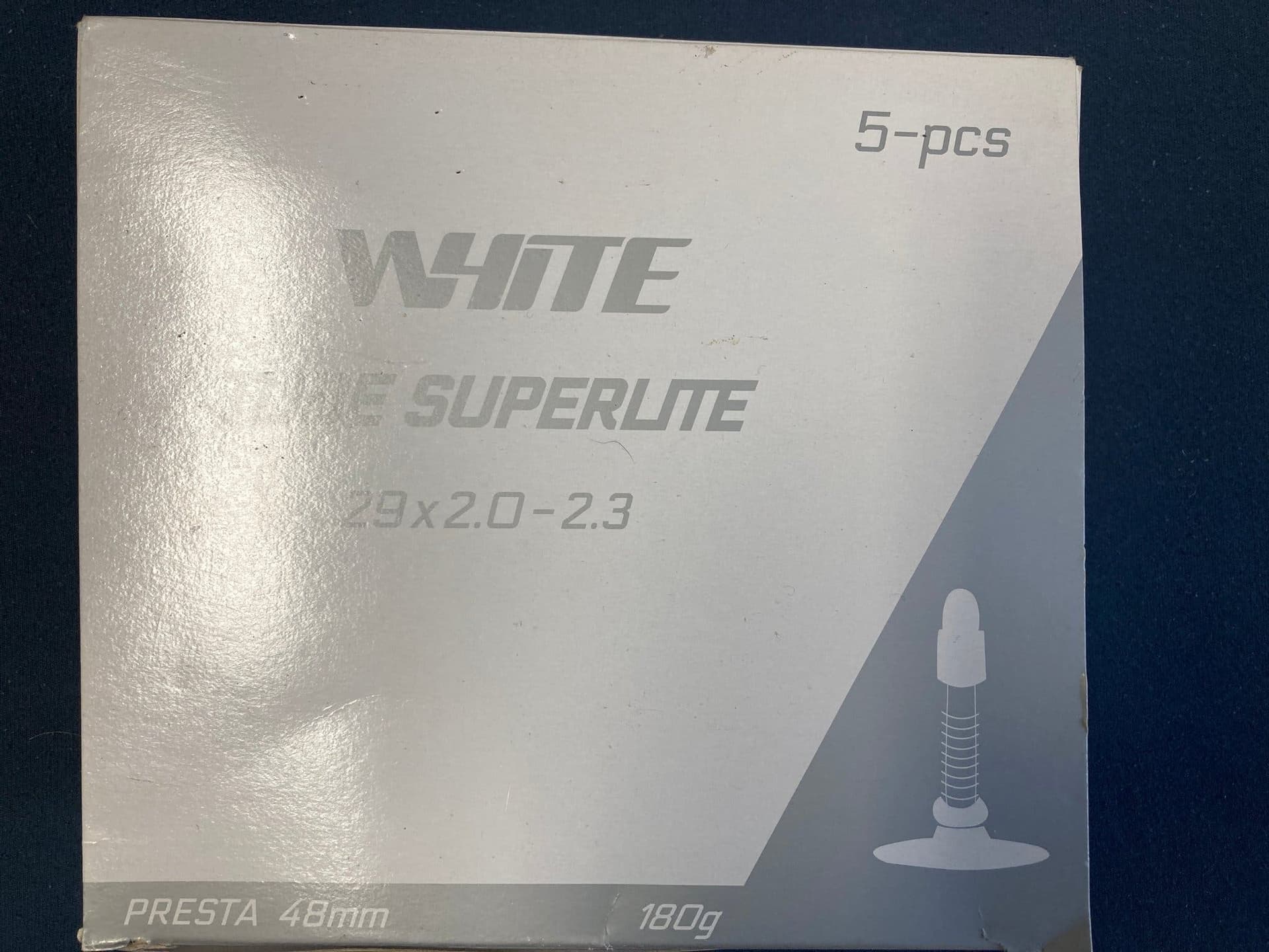 5 st Cykelslangar WHITE Superlite 29x2.0-2.3