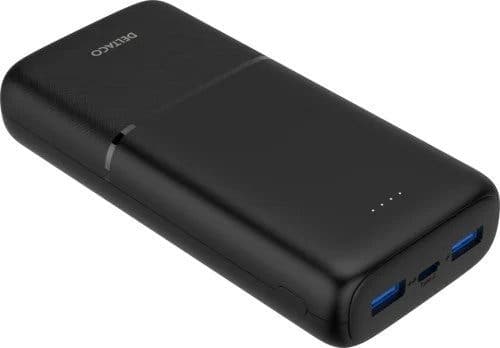 DELTACO Power Bank 20 000 mAh med snabbladdning 20 W