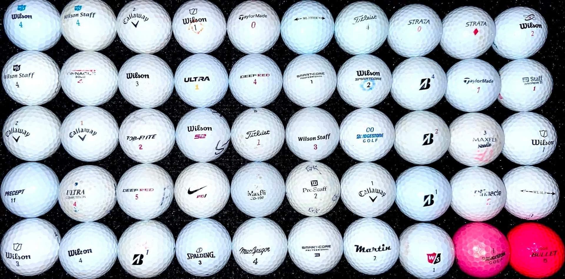 Florida mix 50st Golfbollar - Wilson, Callaway, Titleist mm
