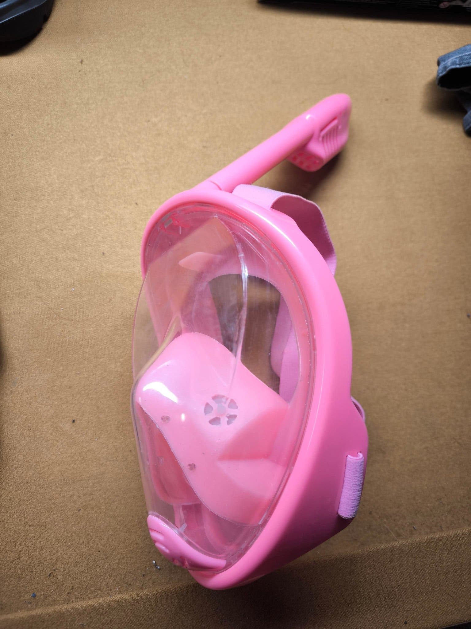 Snorkelmask helmask i rosa
