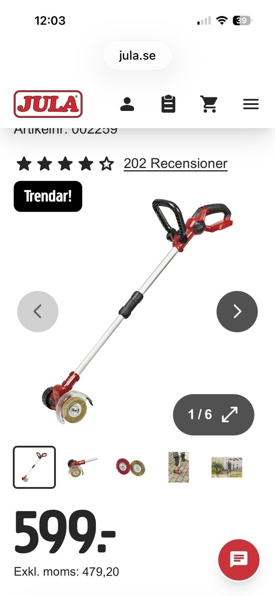 Ny Platttensare / Ogräsborste