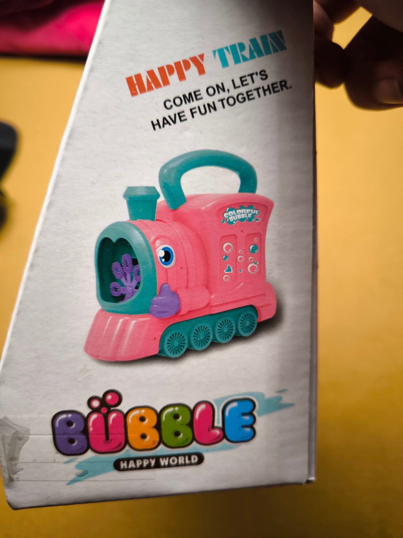 Bubbelmaskin tåg